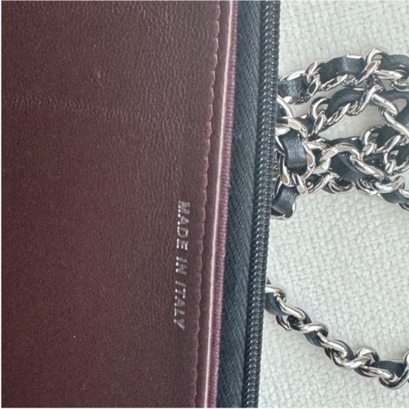 Chanel wallet on chain / woc in lambskin - Picture 2 of 3